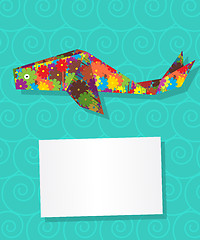 Image showing Whale card