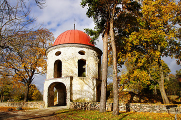 Image showing Old  tower of manor. Estonia. Sutlema