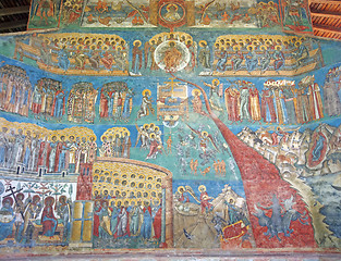 Image showing Unesco heritage - Voronet monastery