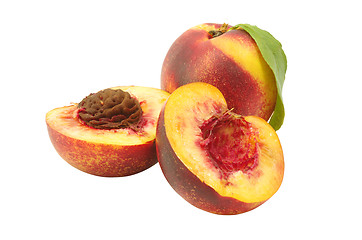 Image showing Isolated nectarine