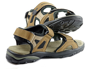 Image showing Brown sandals