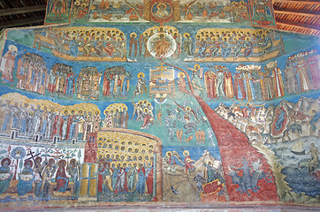 Image showing Unesco heritage - Voronet monastery