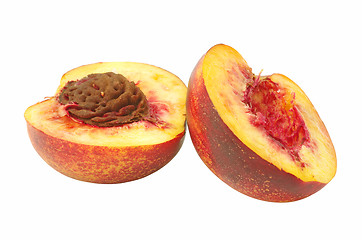 Image showing Cutted nectarine