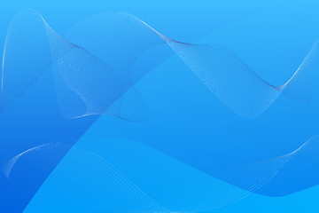Image showing Blue wave background