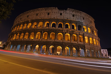Image showing Night view in Rome
