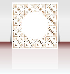Image showing Presentation of flyer design content background. vector