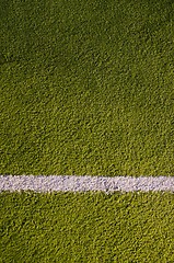 Image showing Synthetic sports grounds coating marking line