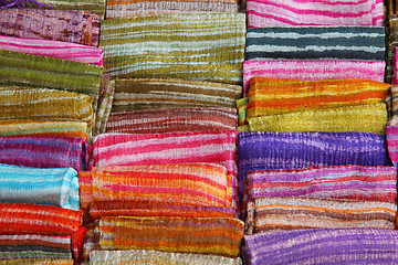 Image showing Colorful textiles