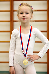 Image showing young gymnast girl