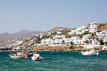 Image showing small Greek town