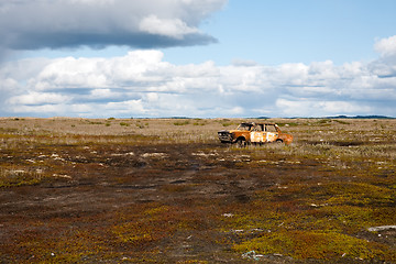 Image showing abandoned old car