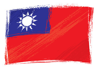 Image showing Grunge Taiwan flag