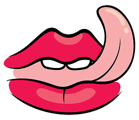 Image showing Sexy lips