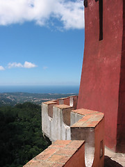 Image showing view from castle