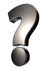 Image showing metal question mark