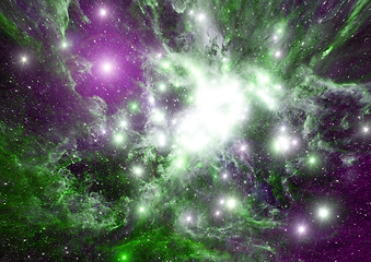 Image showing galaxy in a free space