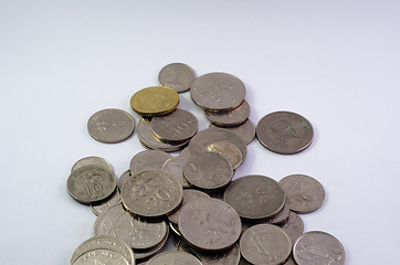 Image showing clump of coins