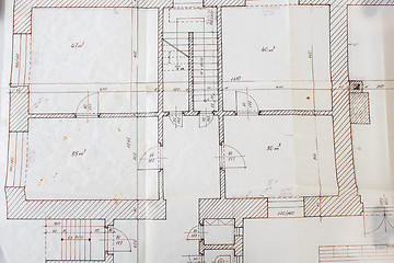 Image showing Architectural plans 