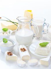 Image showing Assortment of dairy products