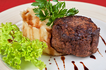 Image showing Fried steaks