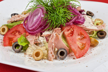 Image showing chicken meat filet salad