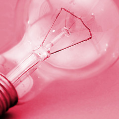 Image showing Background with lit lightbulb