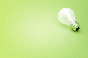 Image showing Background with lit lightbulb