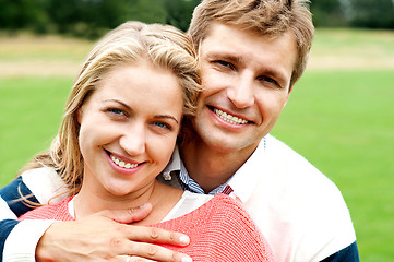 Image showing Couple embracing in love. Bonding and true love