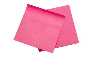 Image showing Red memo paper