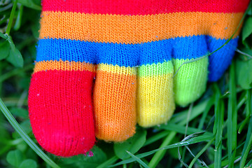 Image showing bunte Socke