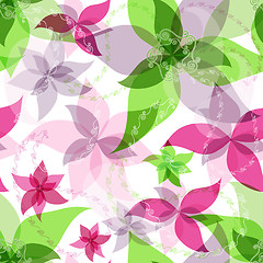 Image showing Seamless floral pattern