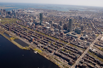 Image showing Boston Back Bay aerial