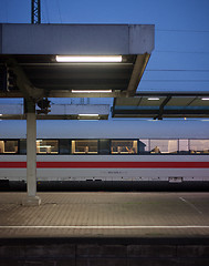 Image showing German train at the station