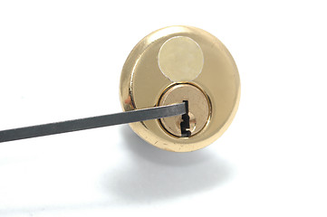 Image showing Picking a lock