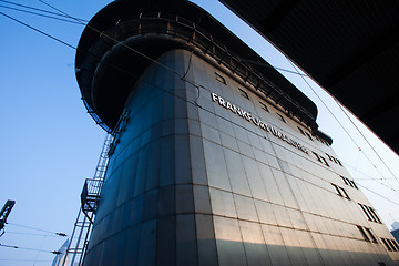 Image showing Control tower at Frankfurt main station