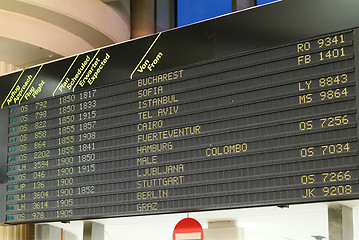 Image showing fluganzeige | flying dates