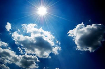 Image showing Blue Sky with Clouds