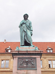 Image showing Schiller statue, Stuttgart