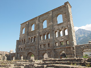 Image showing Roman Theatre Aosta