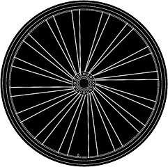 Image showing Conceptual abstract bike wheel
