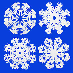 Image showing Paper snowflakes