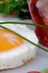 Image showing Fried Eggs Sunny Side Up 