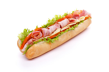 Image showing Baguette Sandwich