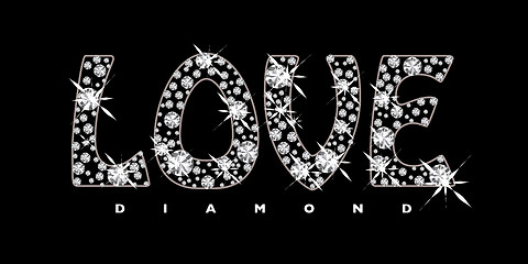 Image showing Love diamond icon