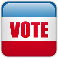 Image showing United States Election Vote Button.