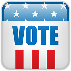 Image showing United States Election Vote Button.