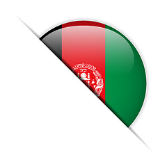 Image showing Afghanistan Flag Glossy Button