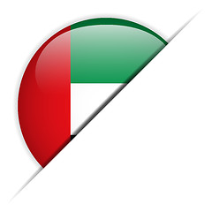 Image showing Emirates Flag Glossy Button