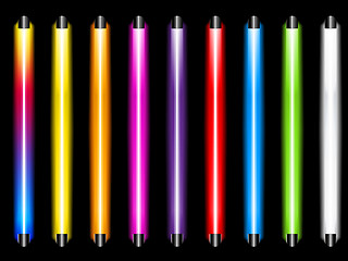 Image showing Laser Neon Colorful Lights