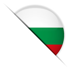 Image showing Bulgaria Flag Glossy Button